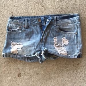 Denim shorts